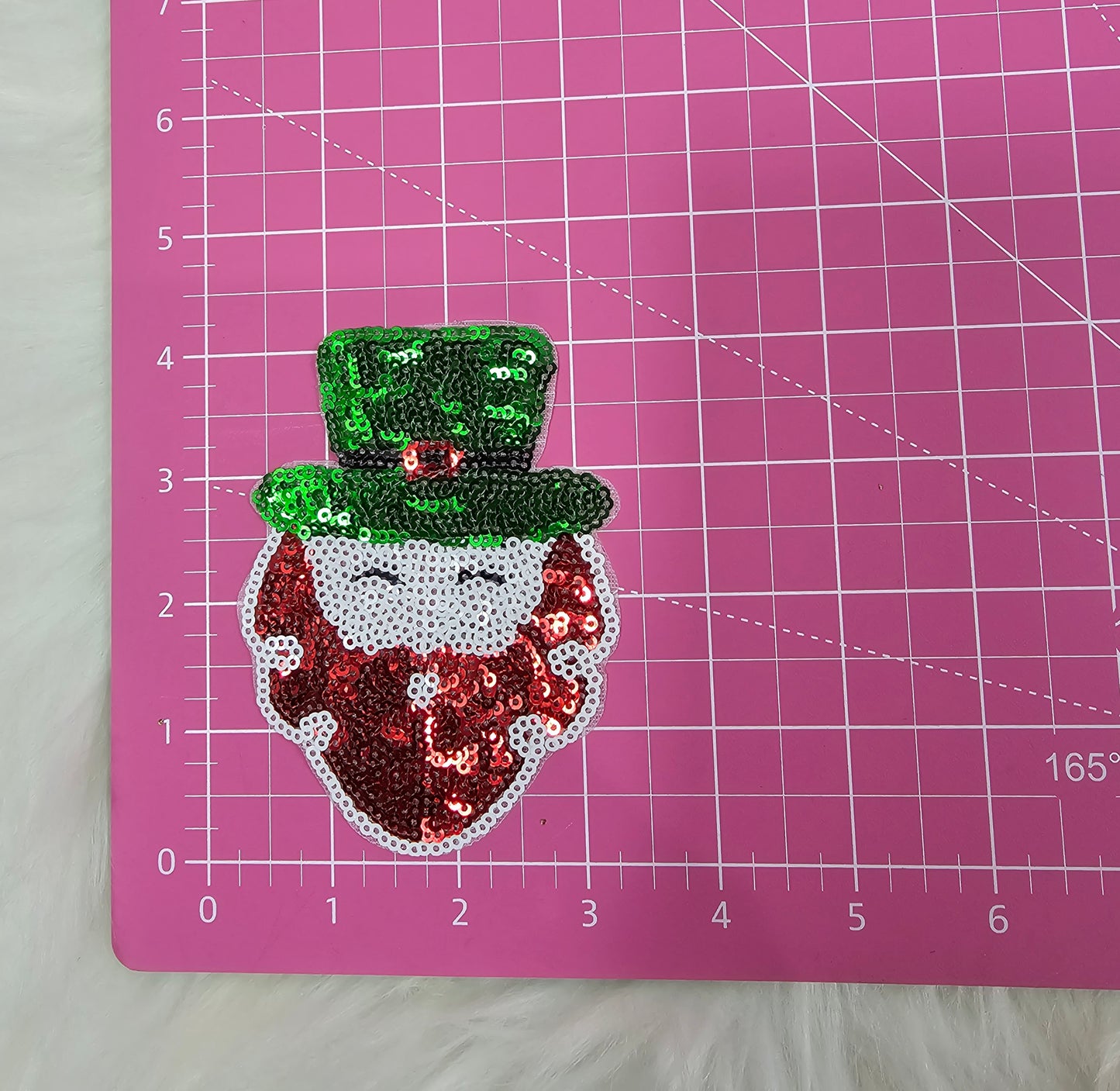 Sequin Leprechaun Irish Man Embroidery Iron On Patch