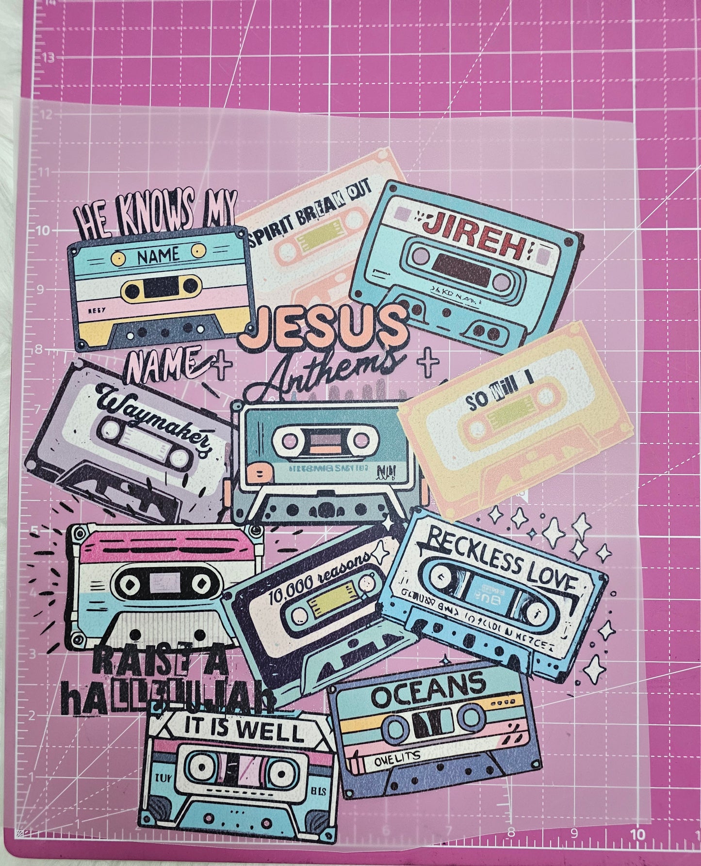 Jesus Anthem's Cassette Tapes DTF Iron On Transfers
