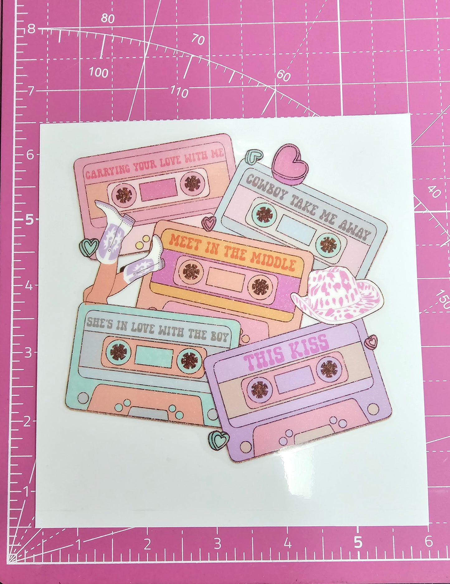 90's Country Cassette Tape UV Transfer