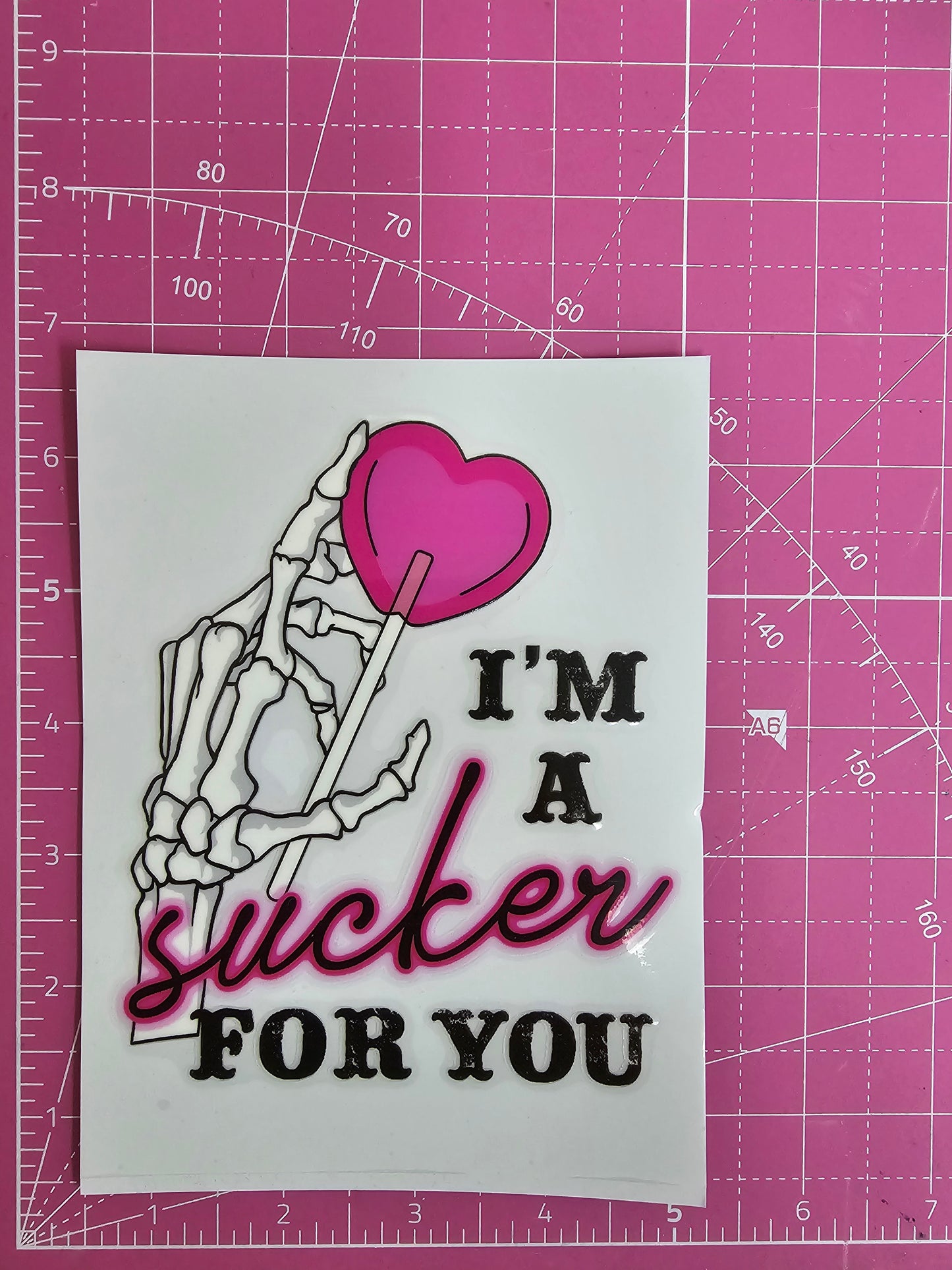 Im a Sucker For You, Skeleton UV Transfer