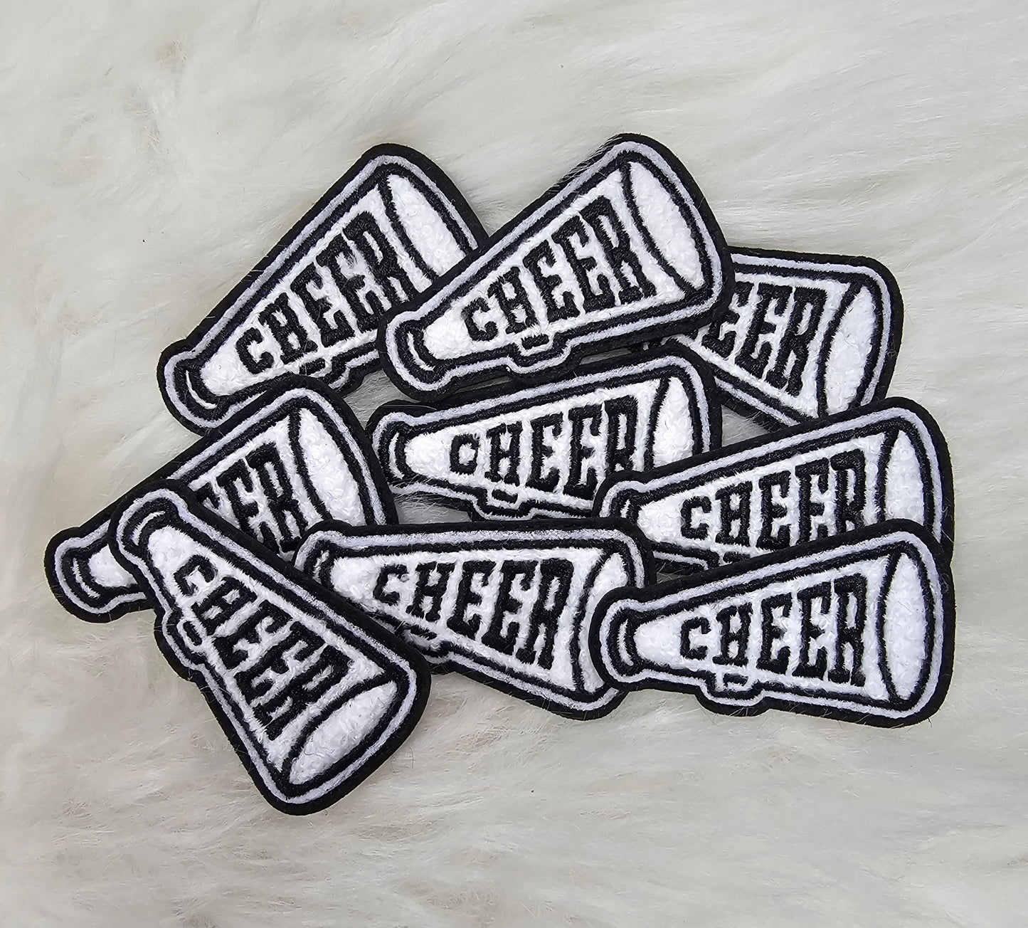 Small Cheer Embroidery Megaphone Iron On Patch