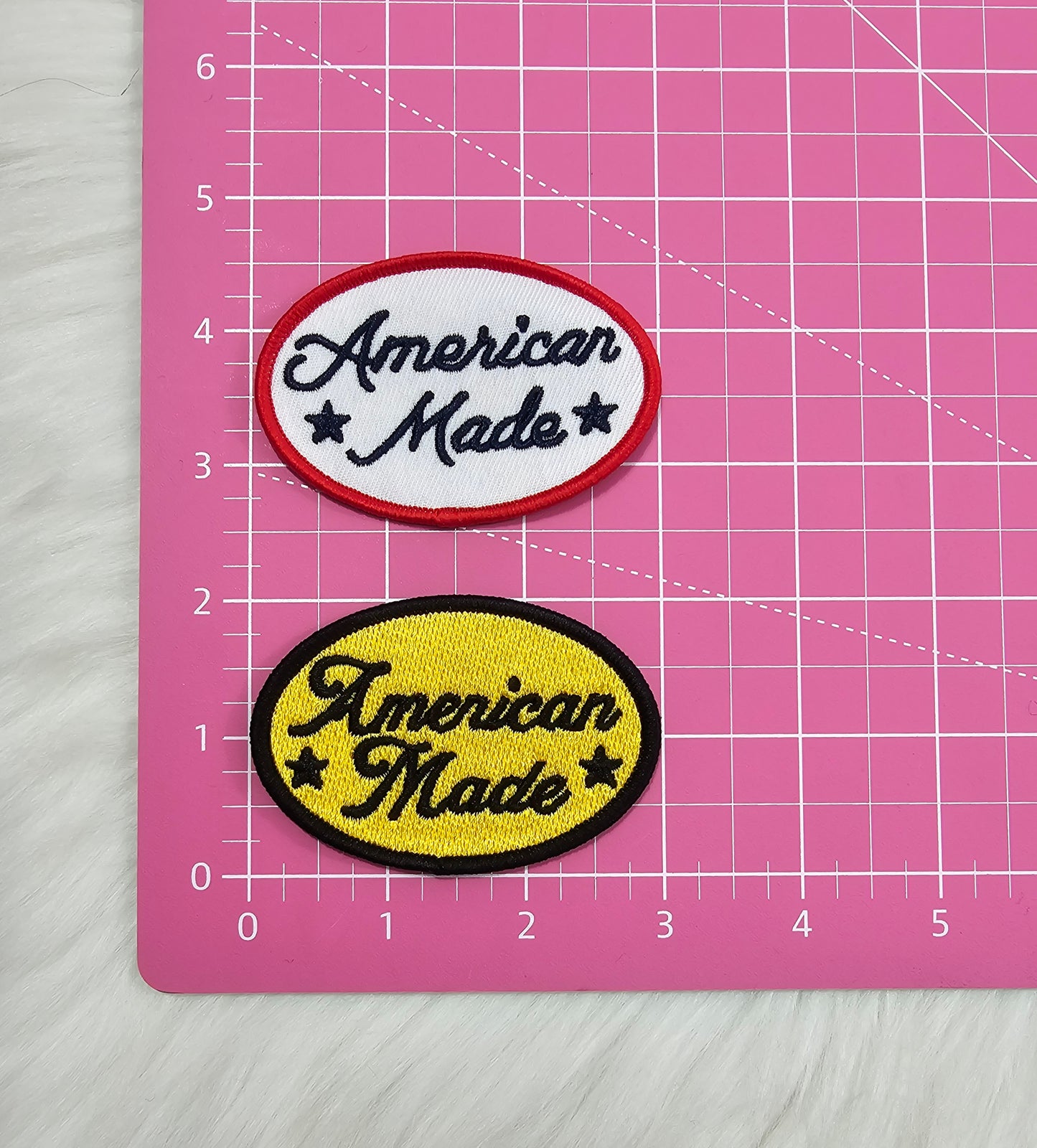 American Made Embroidery Iron On Patch