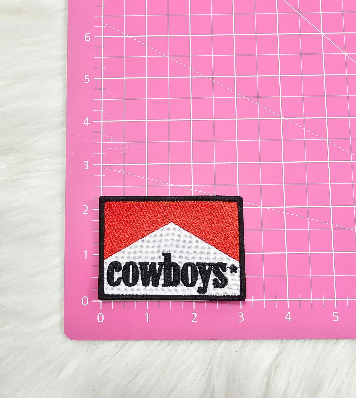 Cowboys Woven Embroidery Iron On Patch