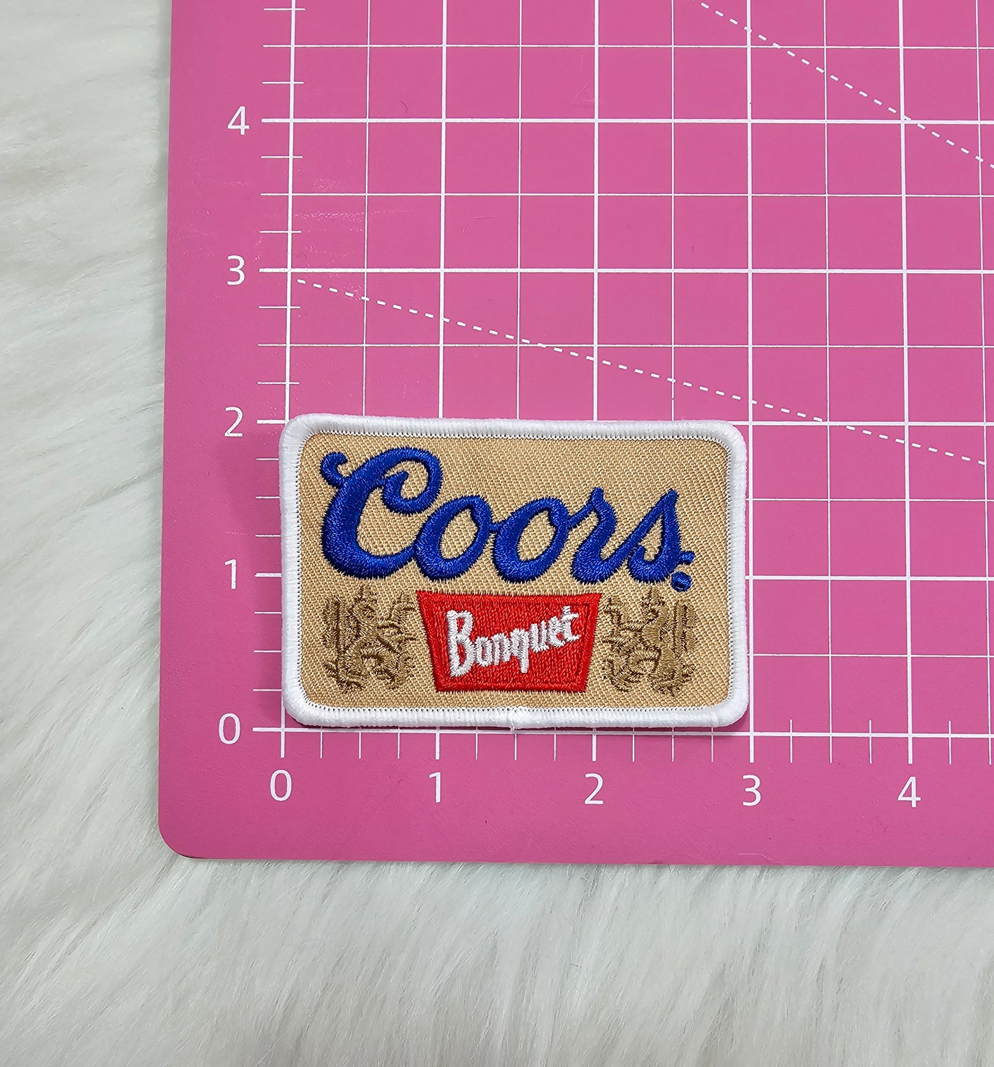 Western Coors Embroidery Beer Iron On Patch