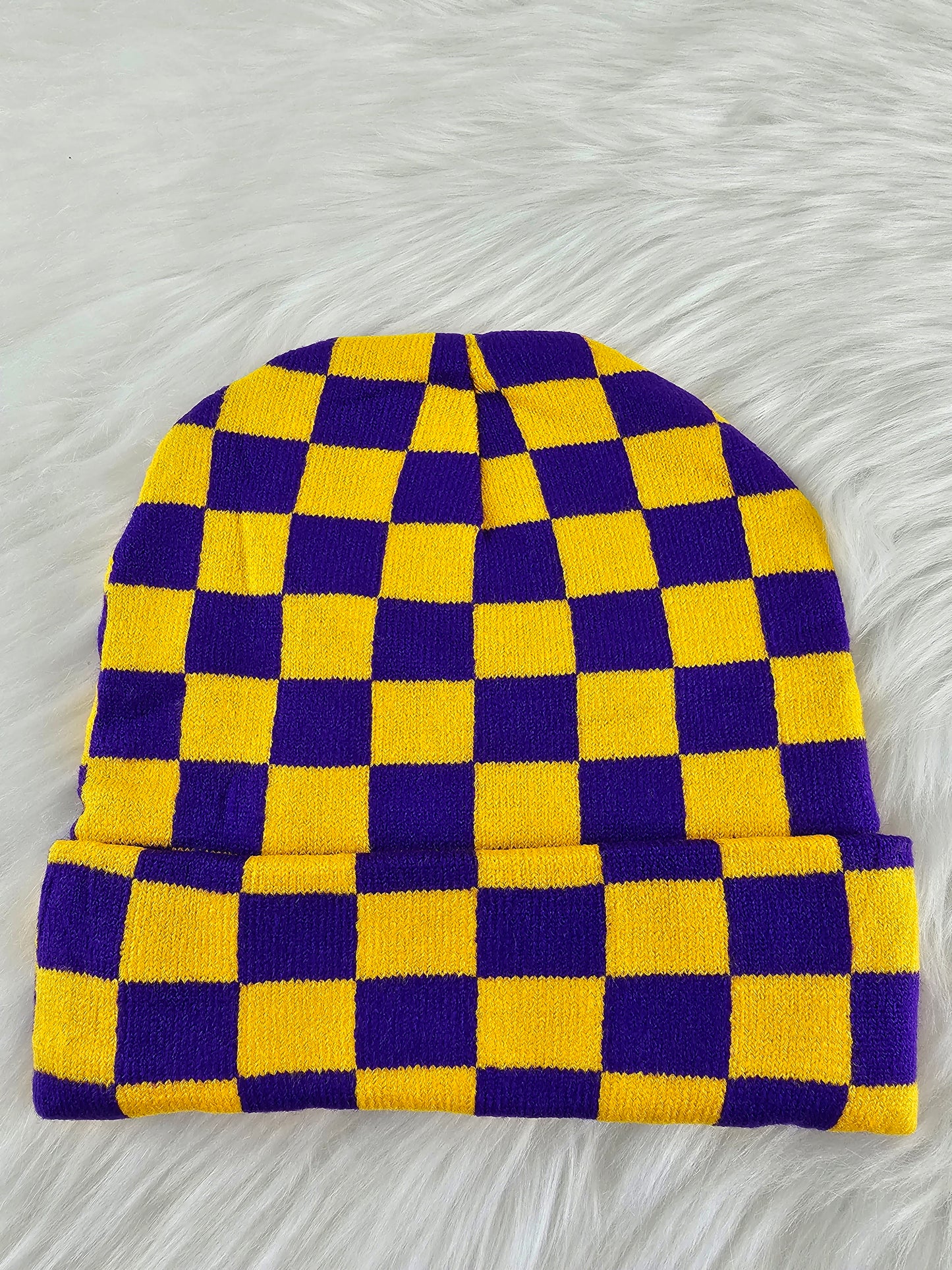 Checkerboard, Camo & Solid Color Beanie - Vibrant Winter Knit Hats for Men and Women | Mix & Match Discount Available