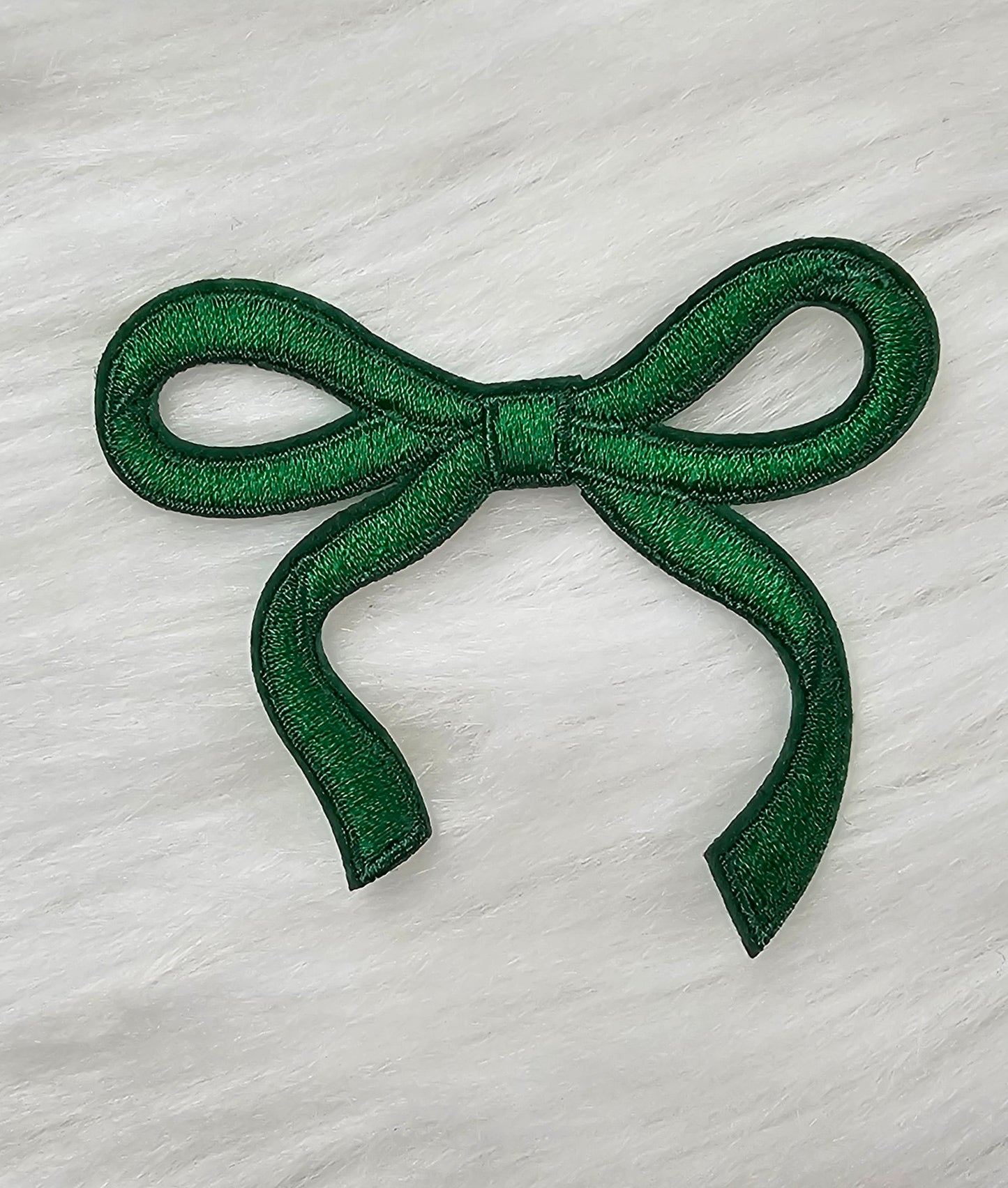 Coquette Bow Embroidery Iron On Patch