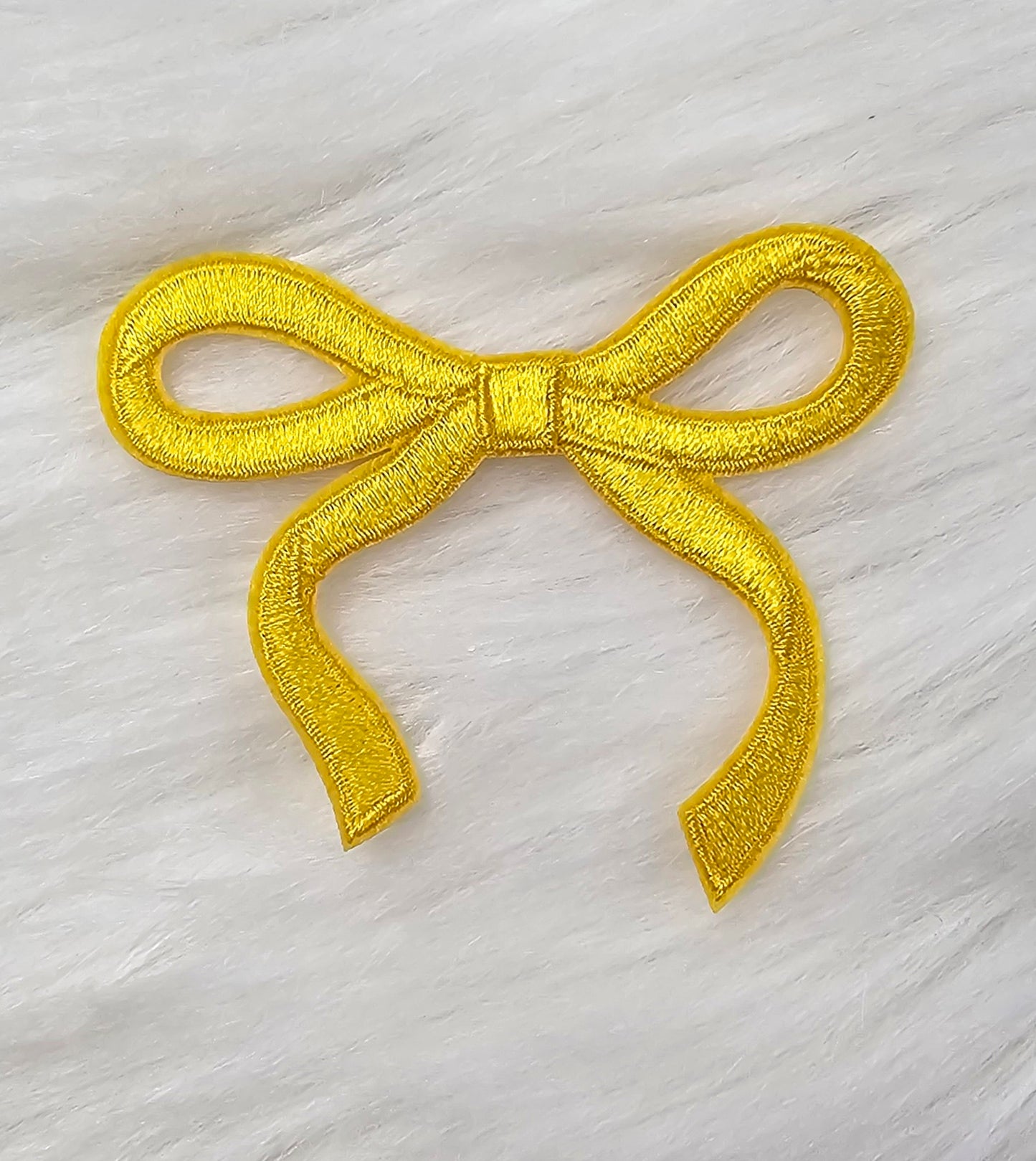 Coquette Bow Embroidery Iron On Patch