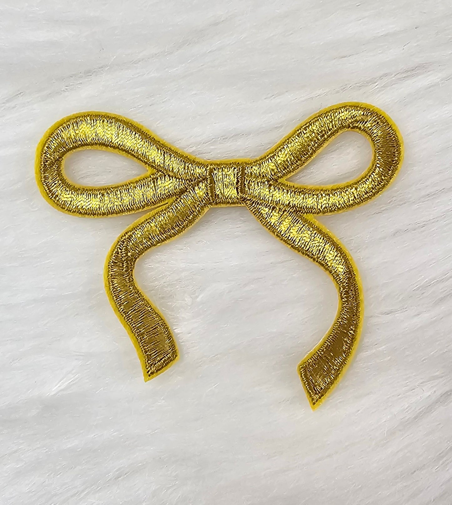 Coquette Bow Embroidery Iron On Patch