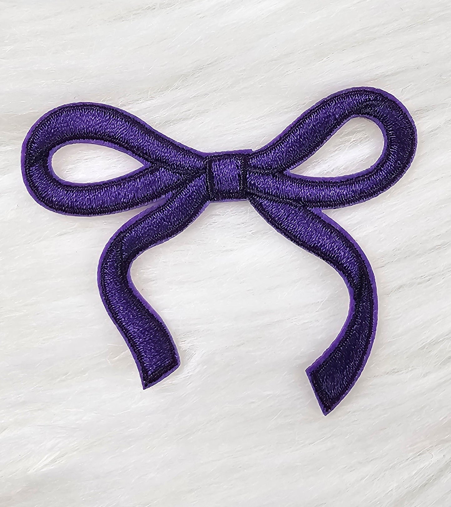 Coquette Bow Embroidery Iron On Patch