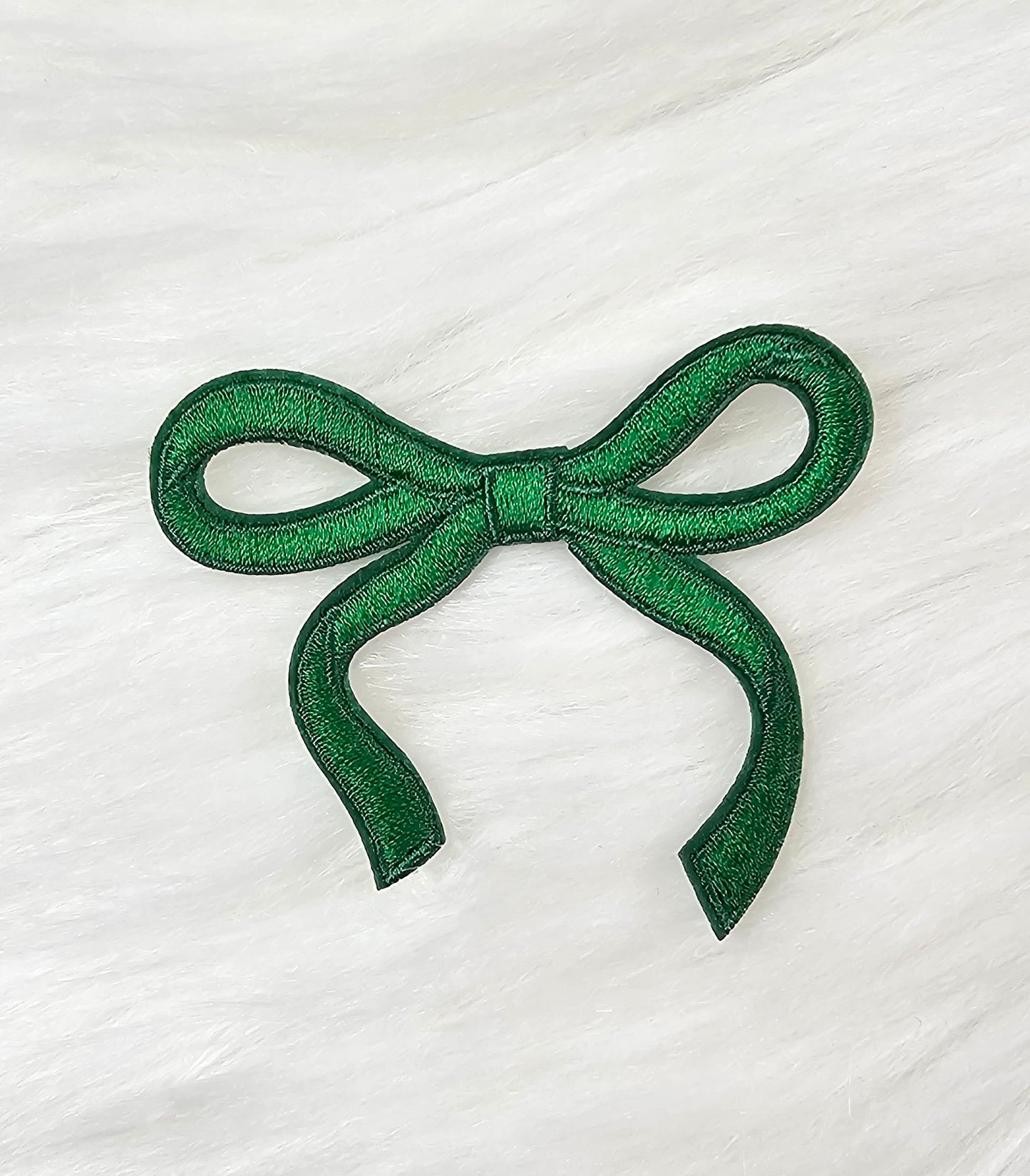 Coquette Bow Embroidery Iron On Patch