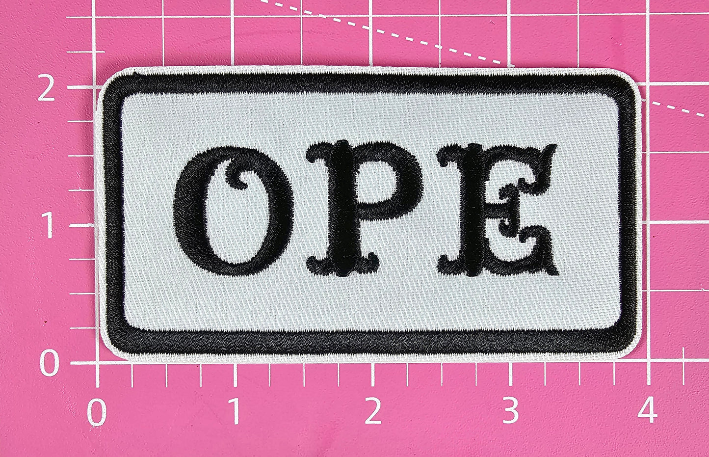 OPE Midwestern Saying Embroidery Iron On Patch