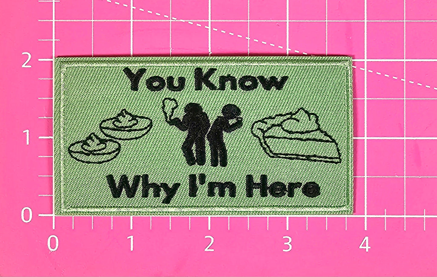 You Know Why I'm Here Deviled Eggs Smoke Pie Embroidery Iron On Patch