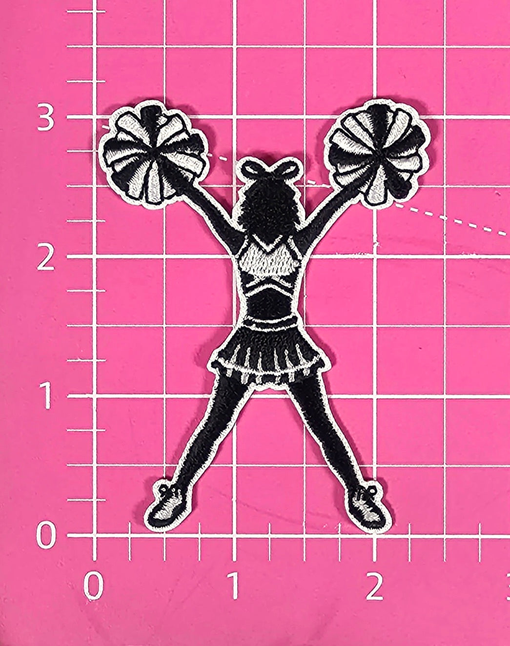 PomPom Cheerleader Embroidery Iron On Patch