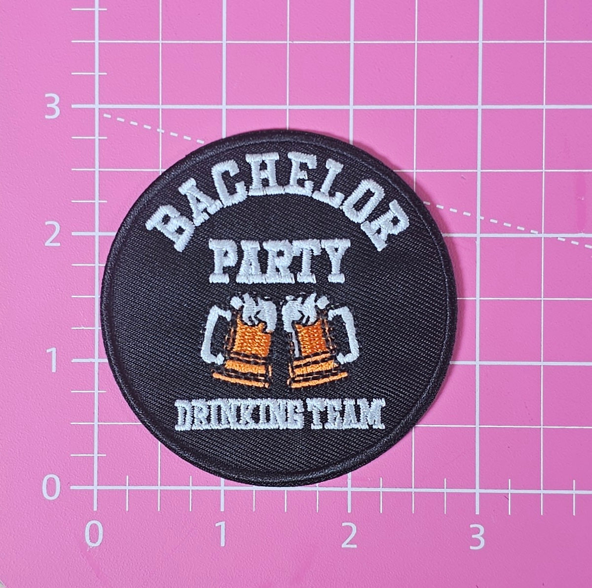 Bachelor Party Drinking Team Embroidery Iron On Patch