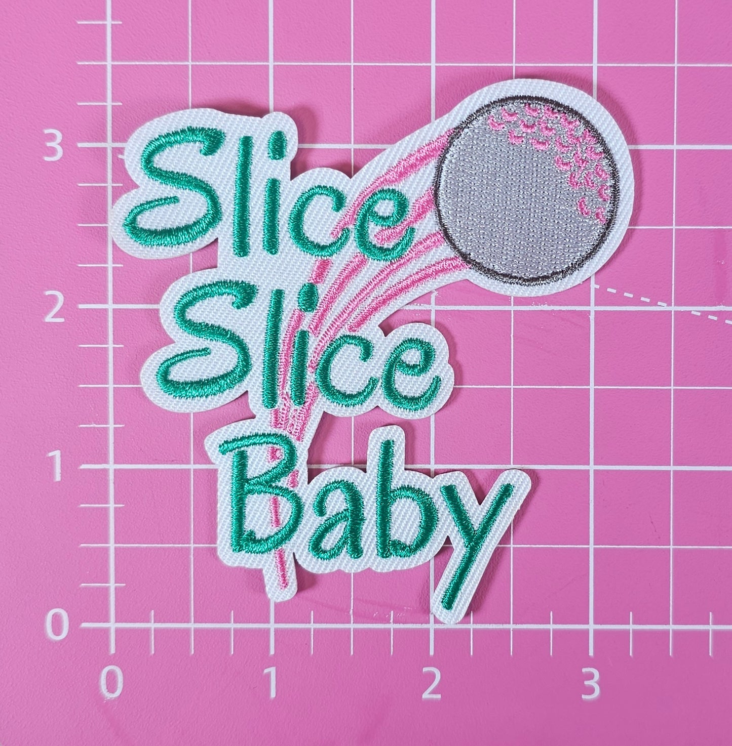 Slice Baby Golf Ball Embroidery Iron On Patch