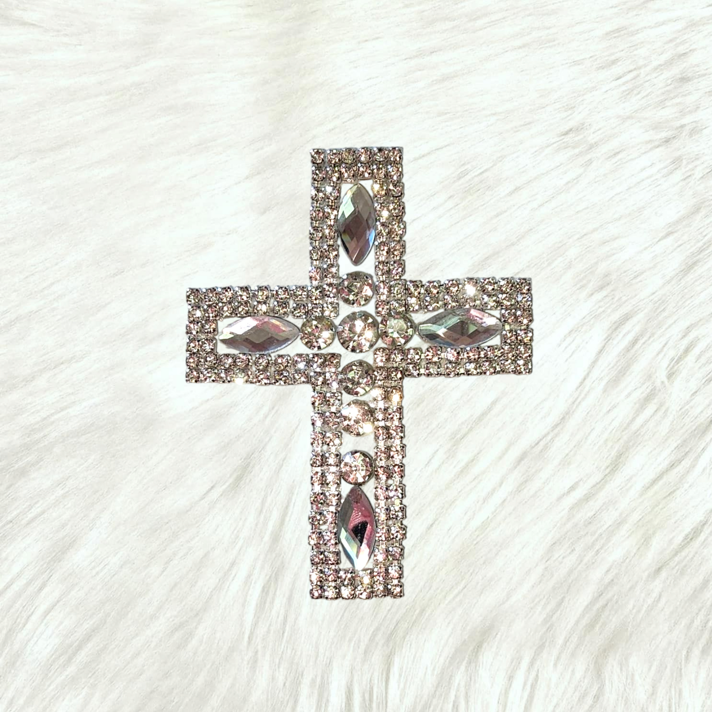 Rhinestone Cross Hotfix Iron On Patch