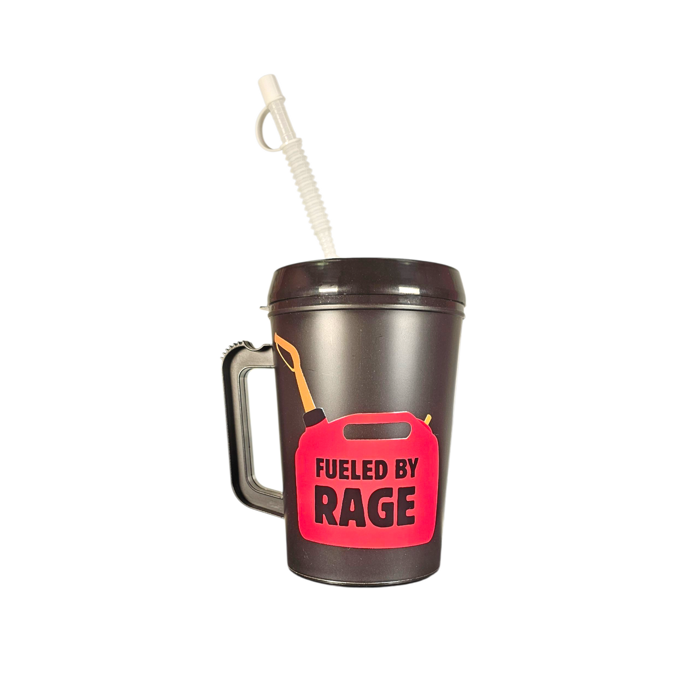 Fueled By Rage Gas Can HIP SIPS Mega Trucker Mug 34oz