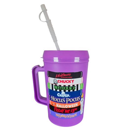 Halloween Scary Books HIP SIPS Mega Trucker Mug 34oz