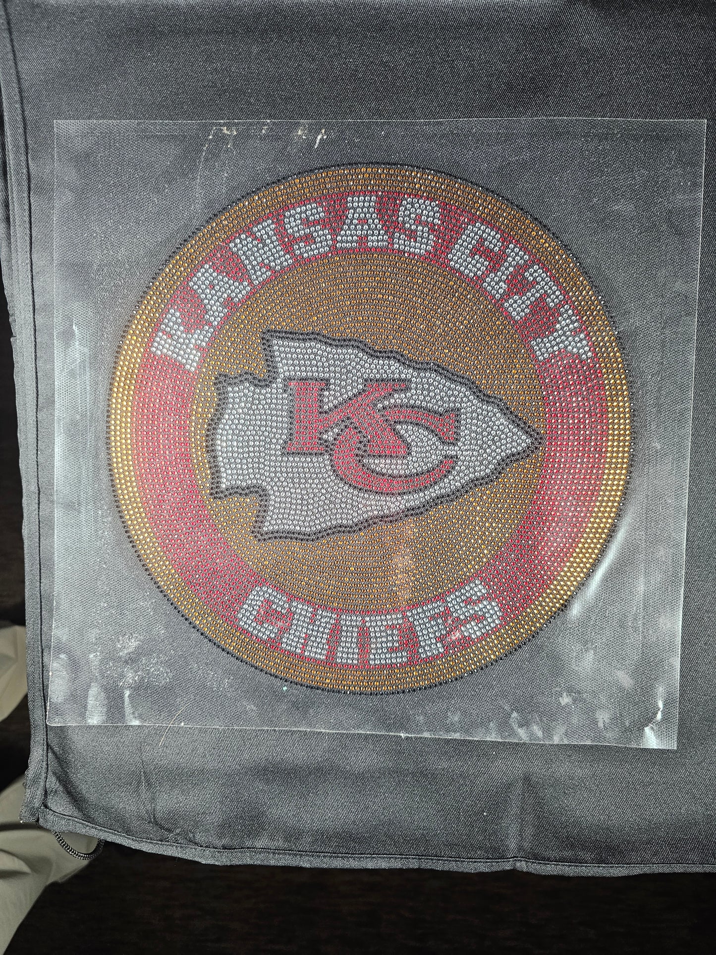 KC Kansas HOTFIX Iron On Transfer Crystal Rhinestones