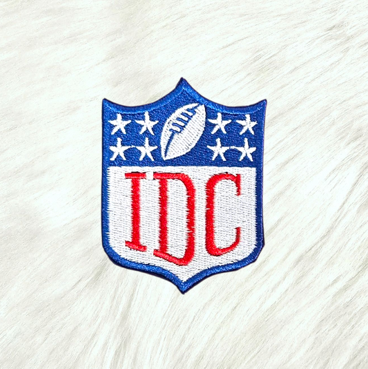 IDC Dont Care NFL Football Logo Small Embroidery Iron On Patch