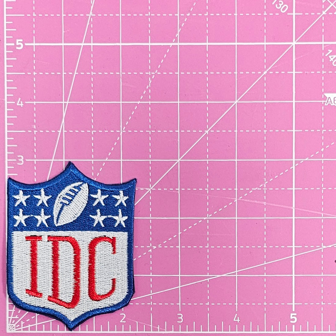 IDC Dont Care NFL Football Logo Small Embroidery Iron On Patch
