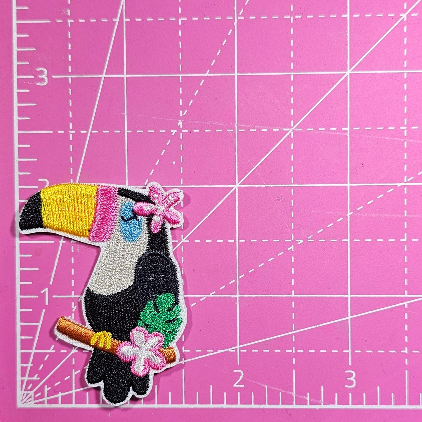 Tucan Tropical Bird Embroidery Iron On Patch