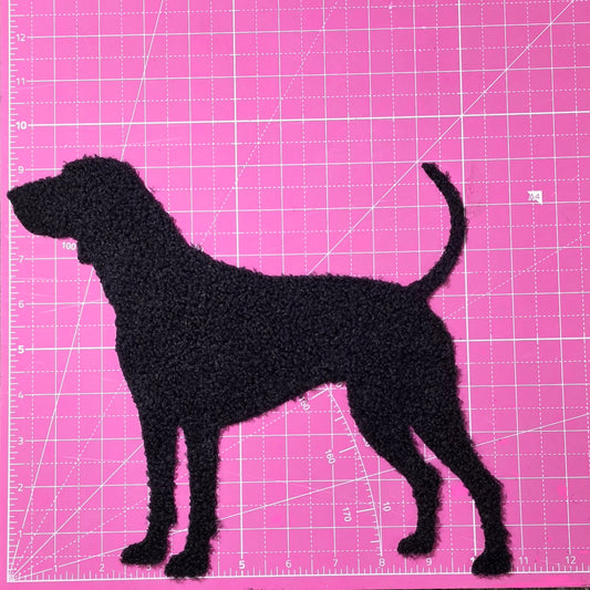 Lab Hunting Dog Fluffy Fuzzy Transfer Patch