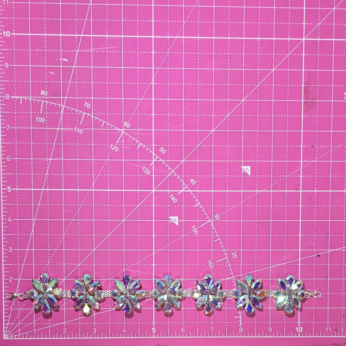 Flower Bling AB Trucker Hat Chain