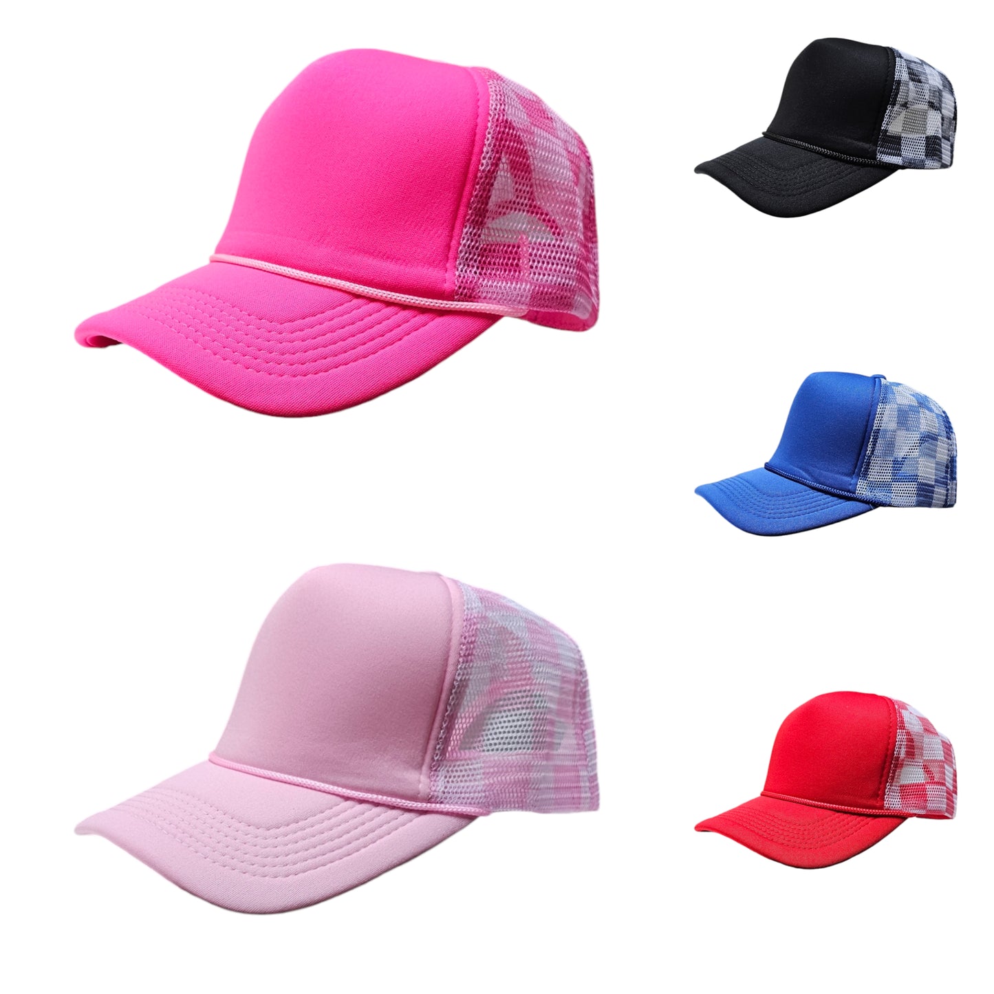 Checker Mesh Trucker Foam Hat