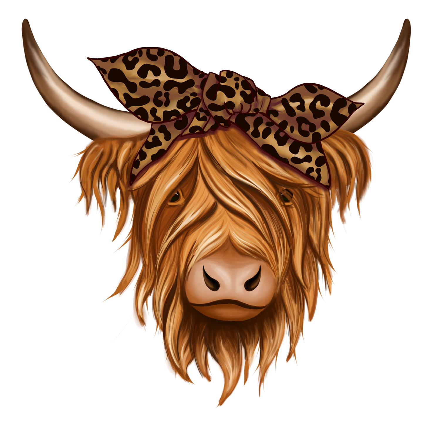 "Highland Bull" UV Transfers