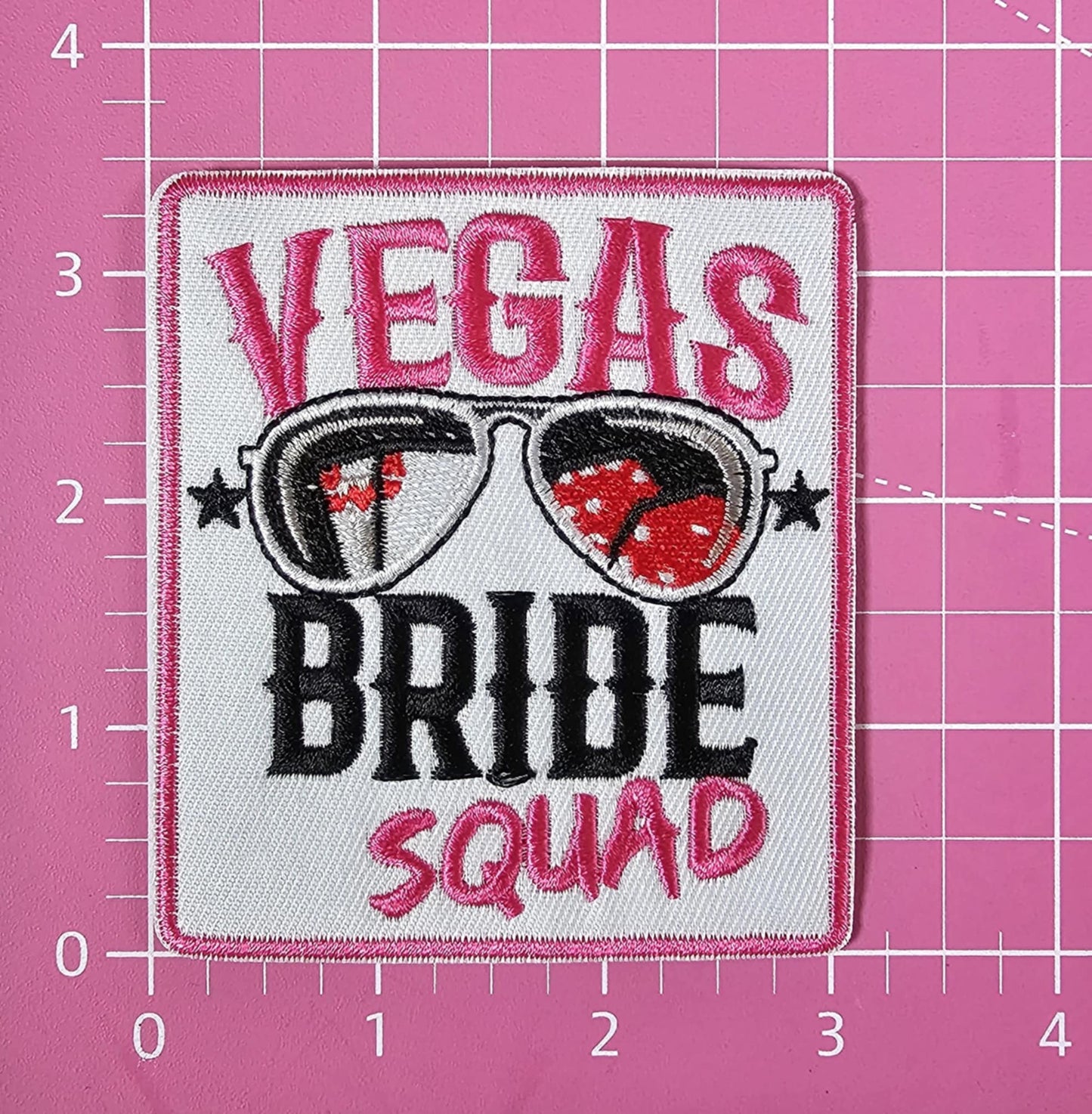 Vegas Bride Squad Embroidery Iron On Patch