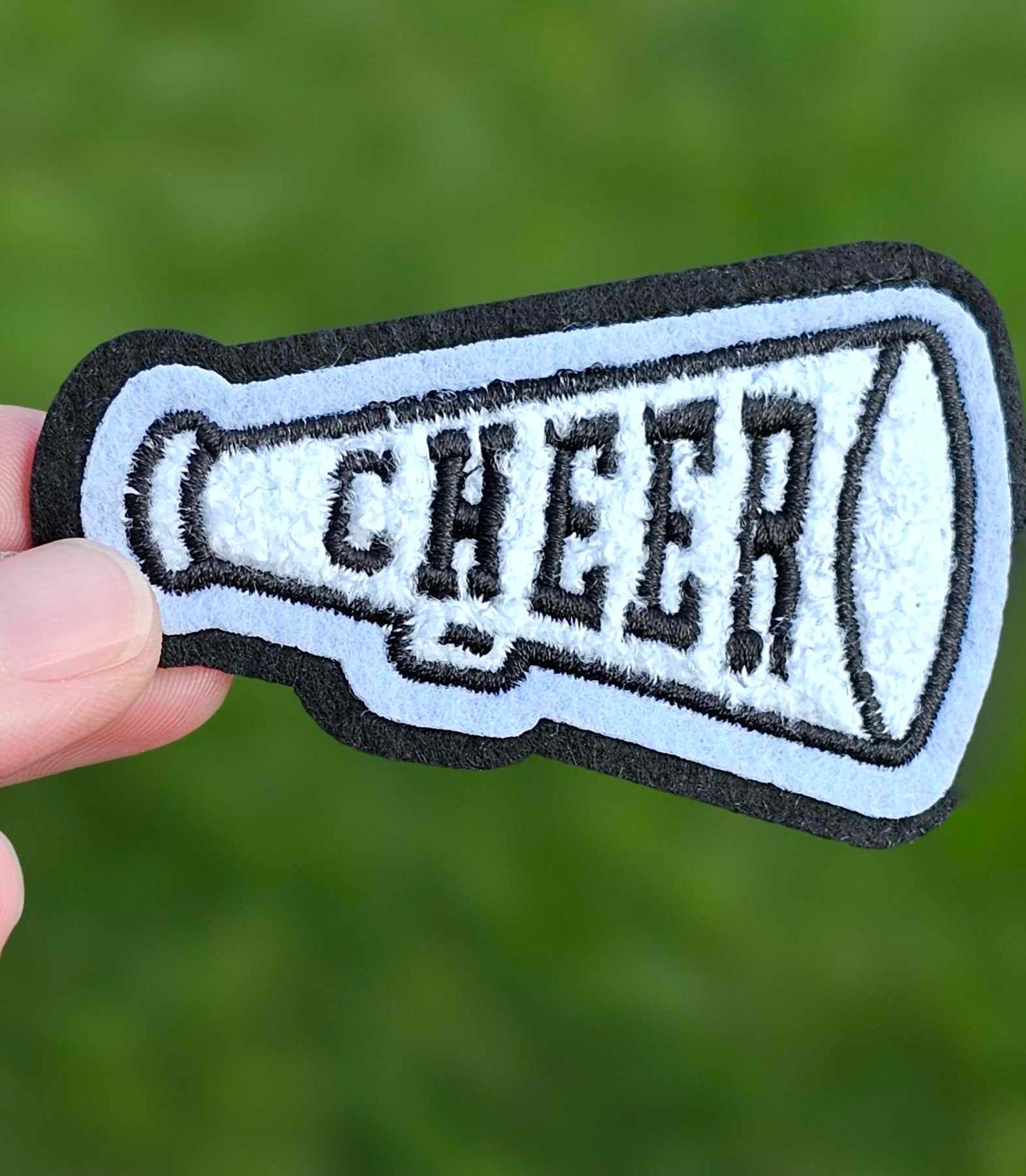 Cheer Megaphone Embroidery Iron On Patch