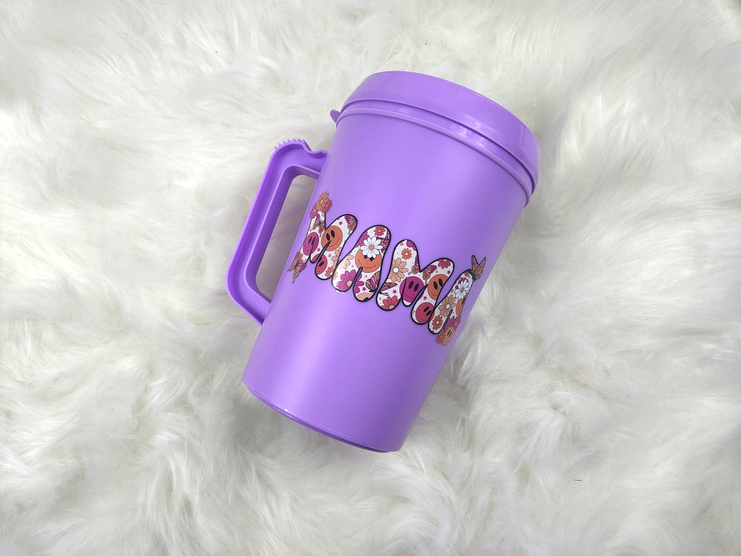 Retro Butterfly Smile MAMA HIP SIPS Mega Mug 34oz