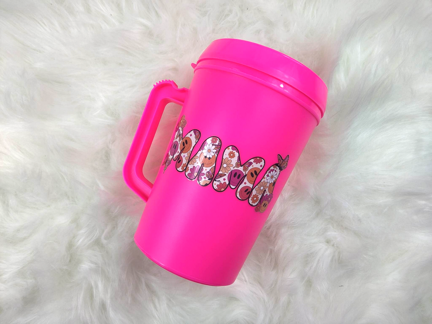 Retro Butterfly Smile MAMA HIP SIPS Mega Mug 34oz