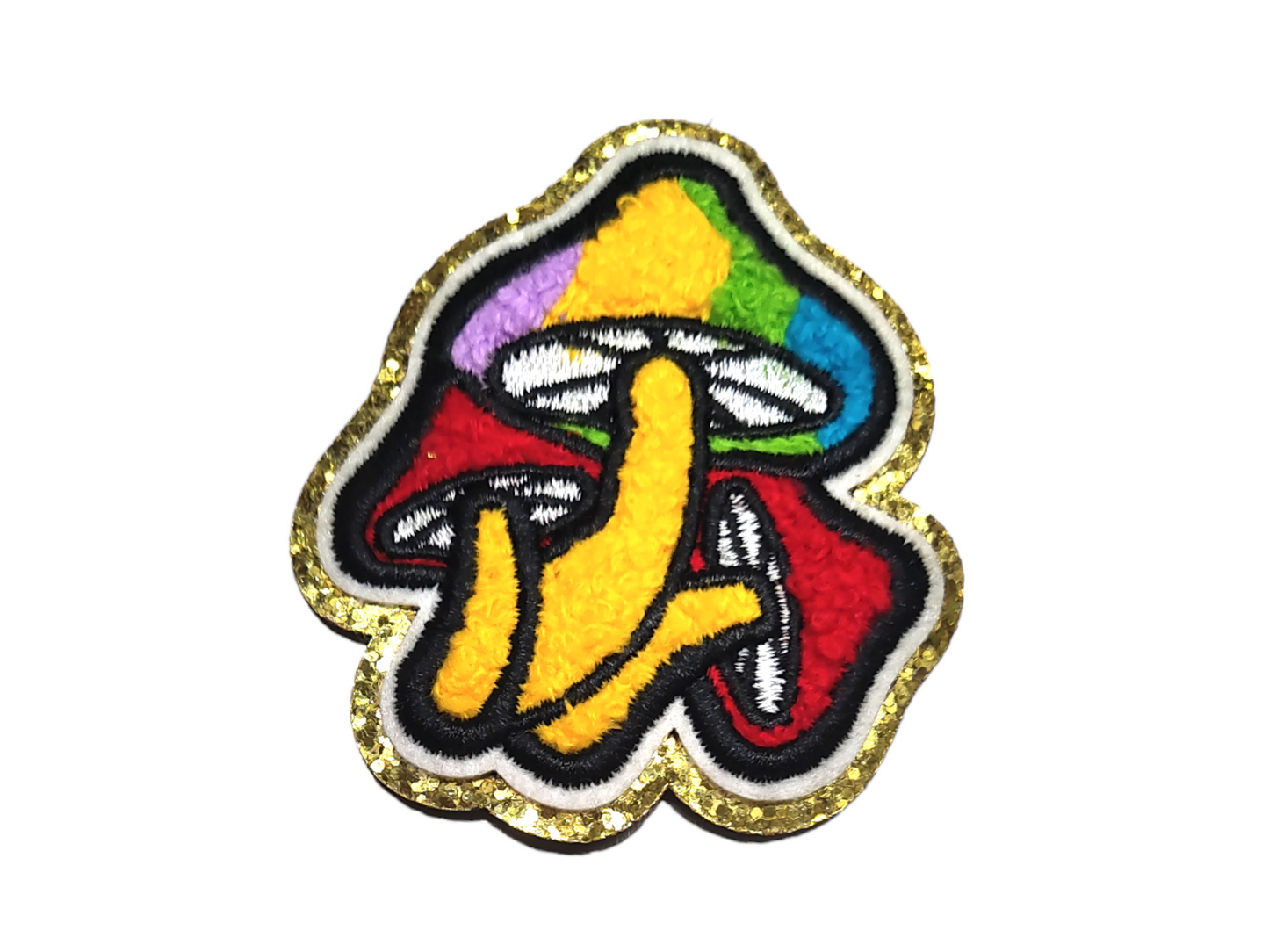 Trippy Mushroom Iron On Patch