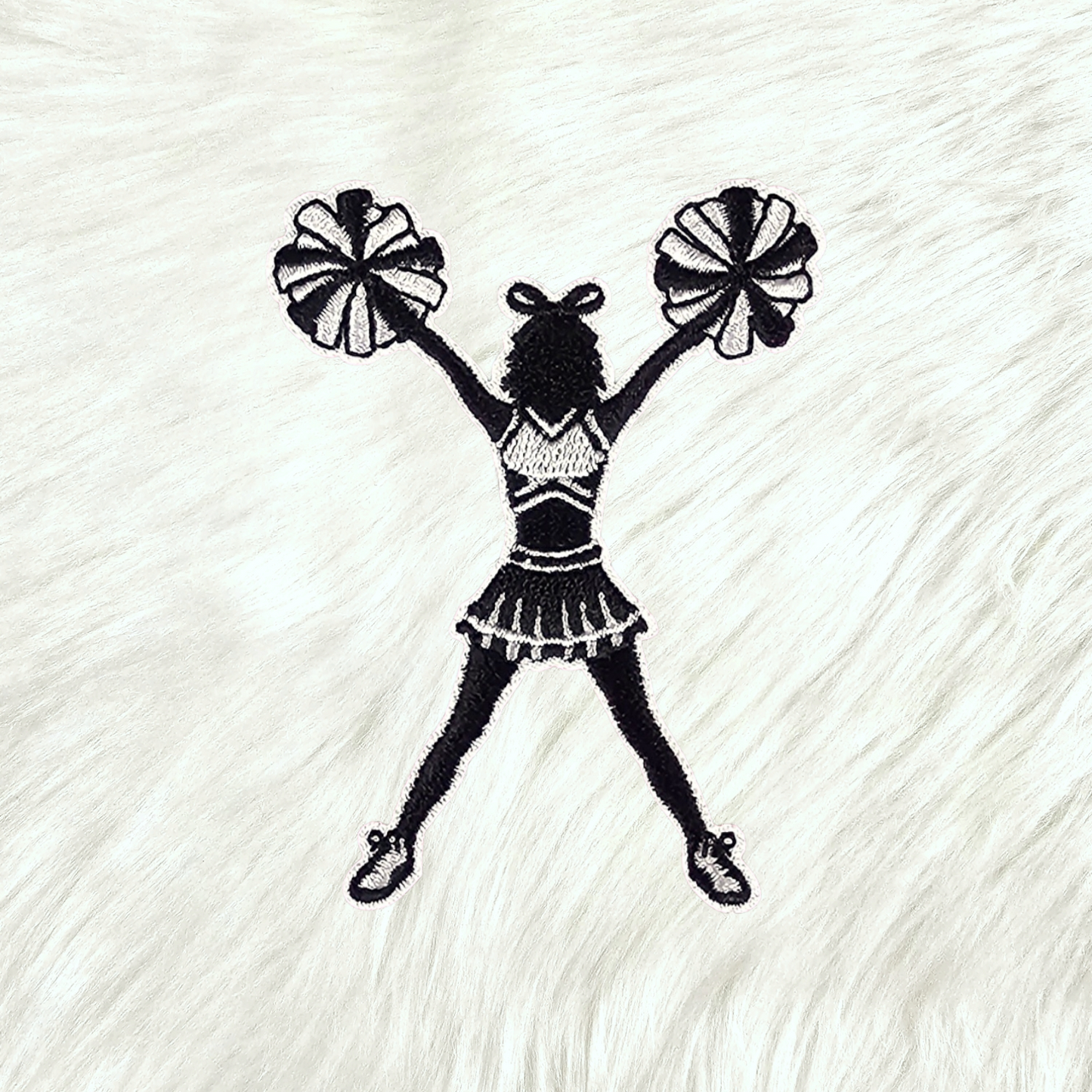 PomPom Cheerleader Embroidery Iron On Patch
