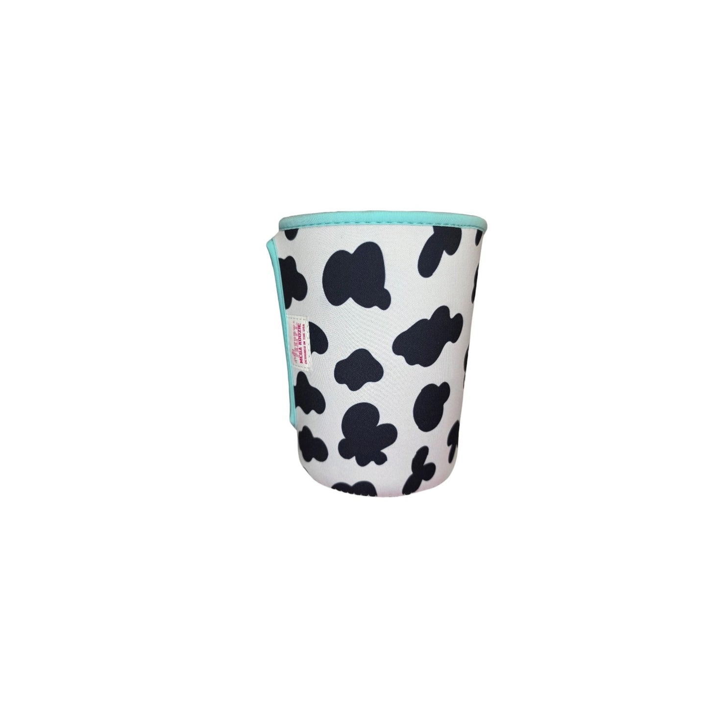 Cow Print Turquoise Mega Mug Drink Sleeve