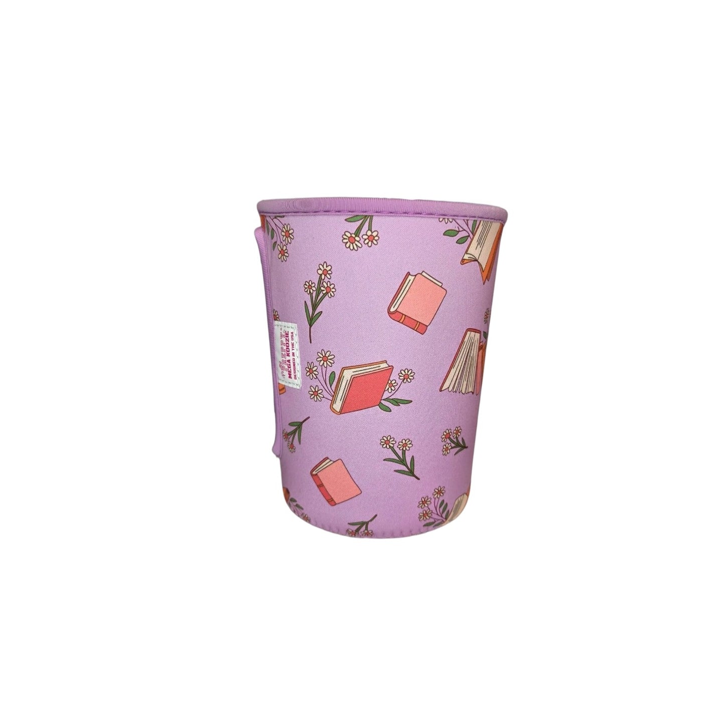 Book Reader Flowers Mega Mug Drink Sleeve
