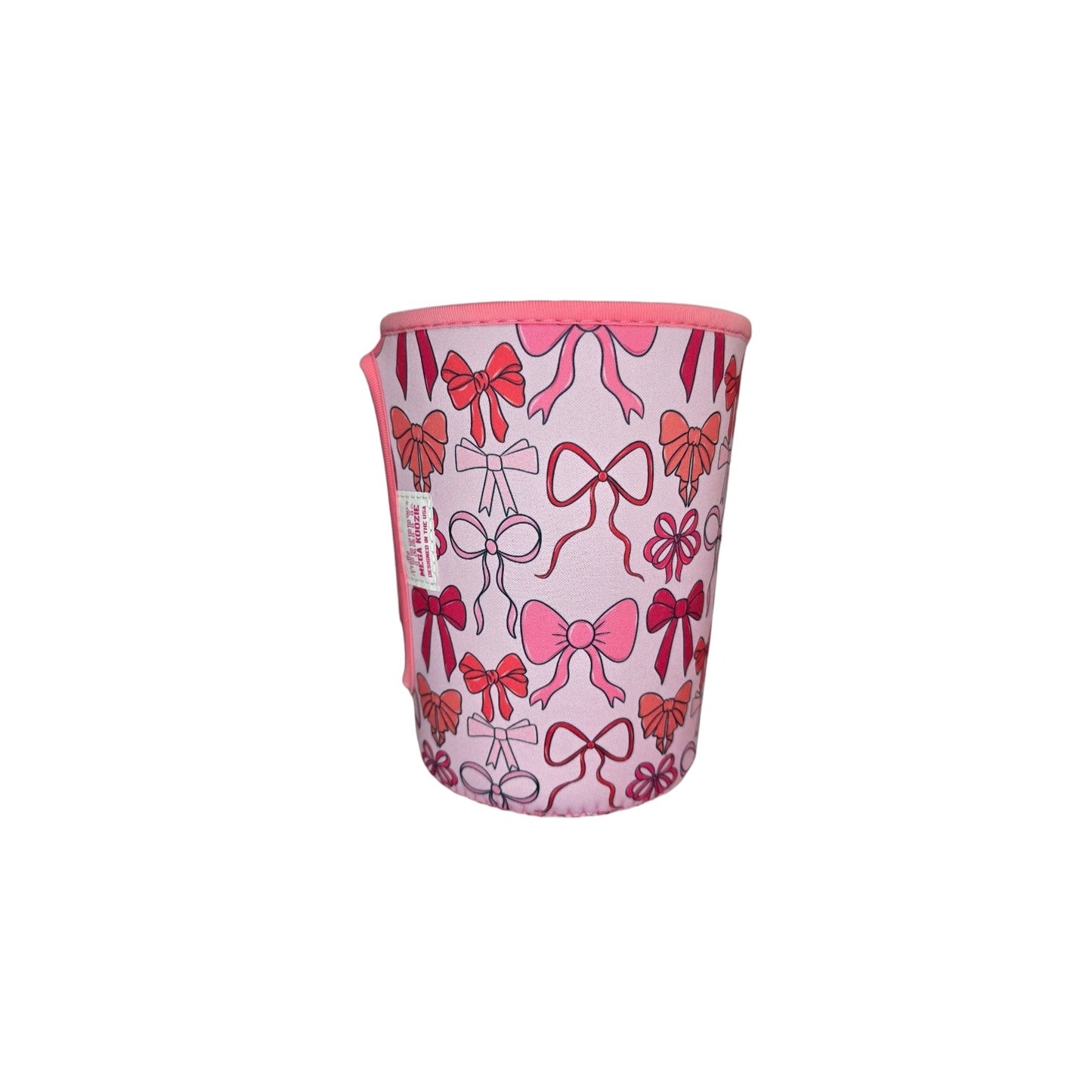 Coquette Ribbon Bows Pink Mega Mug Drink Sleeve