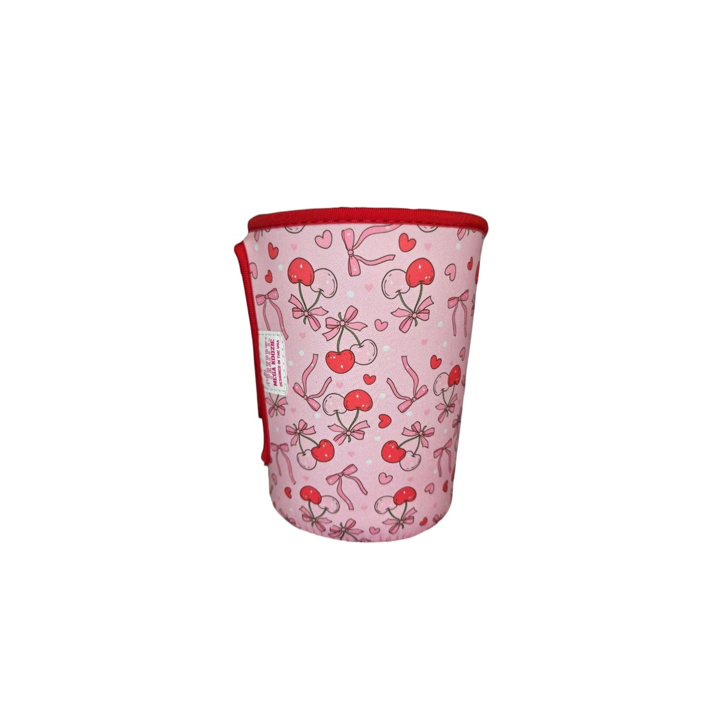 Coquette Cherries Pink Mega Mug Drink Sleeve