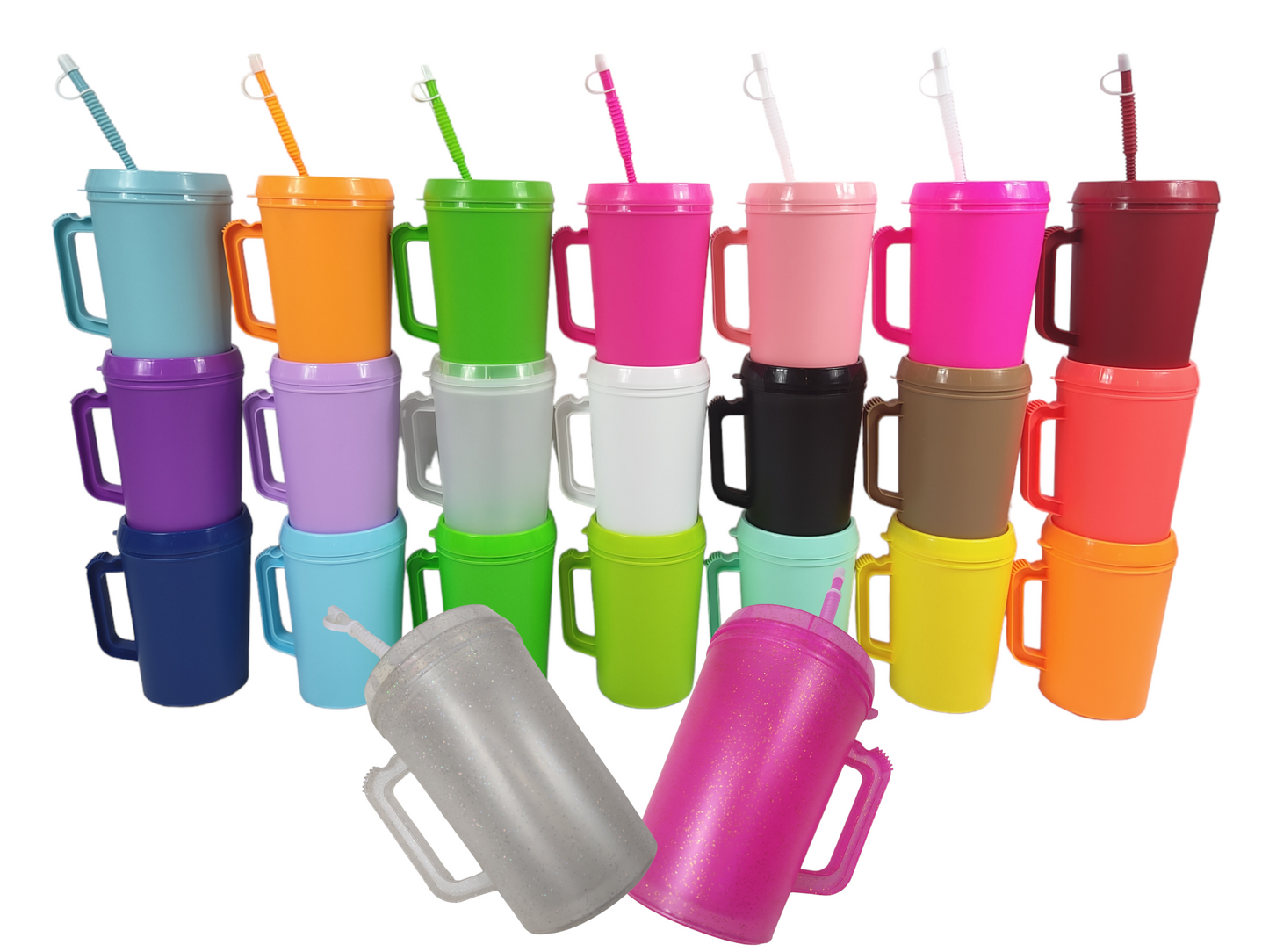 Mean Green Grinchy Crooked Christmas Tree Mega Trucker Mug 34oz