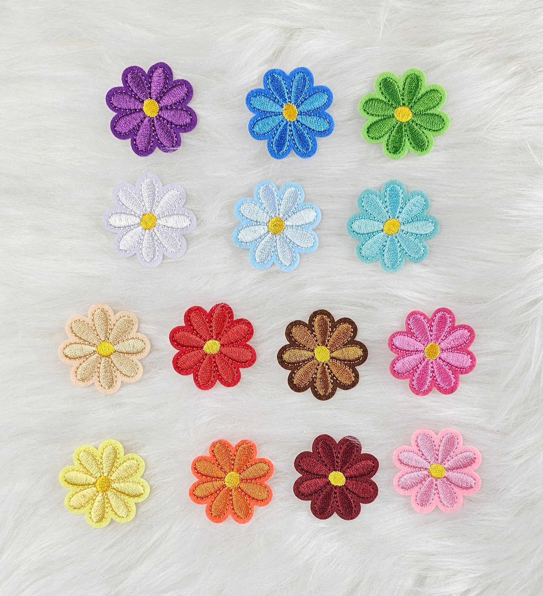 Patch Iron On Embroidered Forget Me Not Flower – M.a.d.e - Foto 12