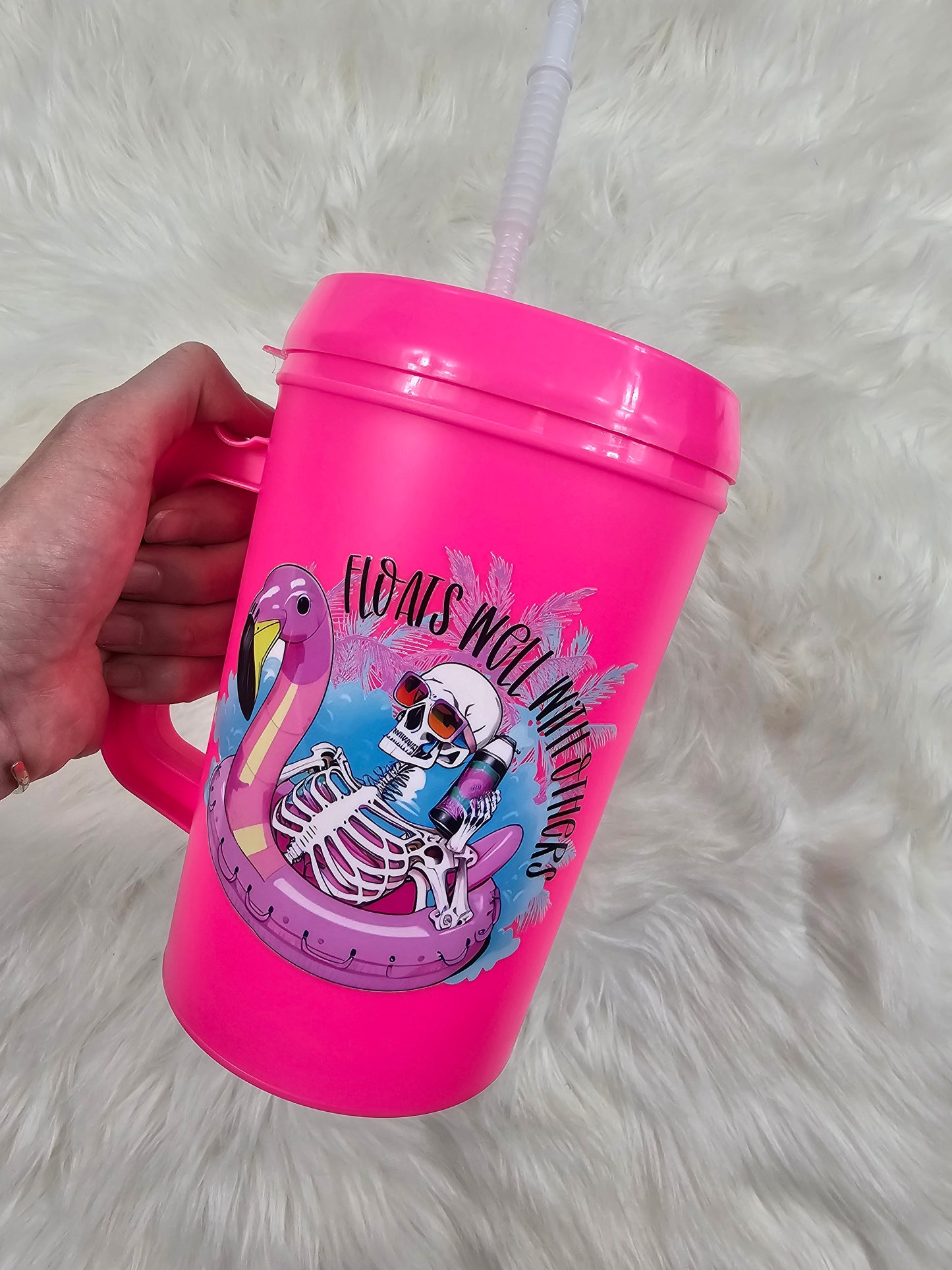 'Floats Well With Others' HIP SIPS Mega Mug 34oz