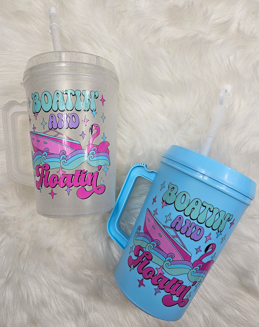 Boatin and Floatin Mega Mug 34oz