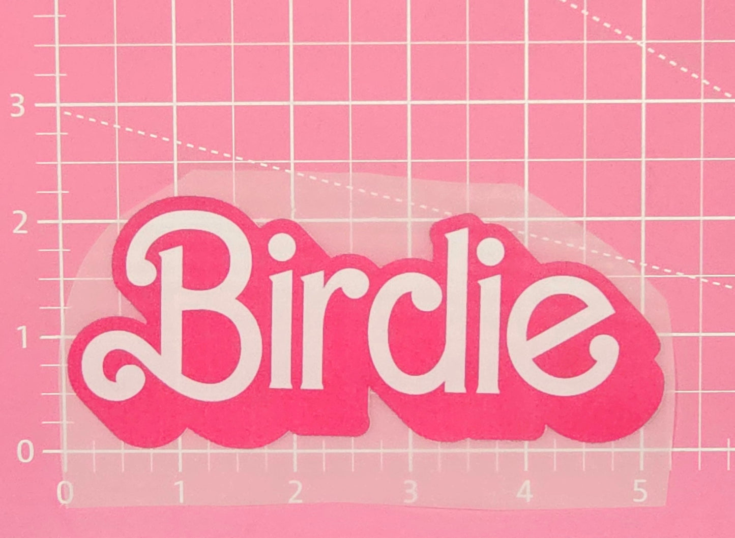 Birdie Golf Barbie Pink DTF Iron On Transfers