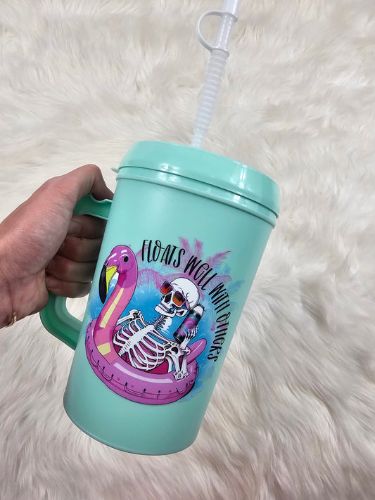 'Floats Well With Others' HIP SIPS Mega Mug 34oz