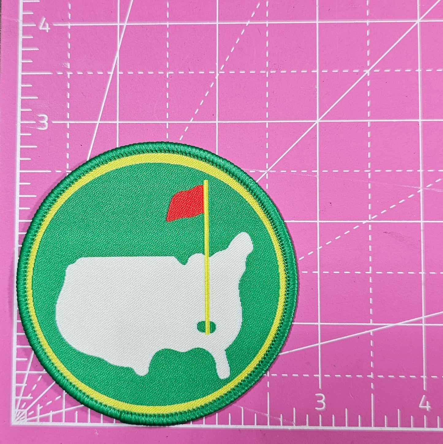 Golf USA Master Putting Green Embroidery Iron On Patch
