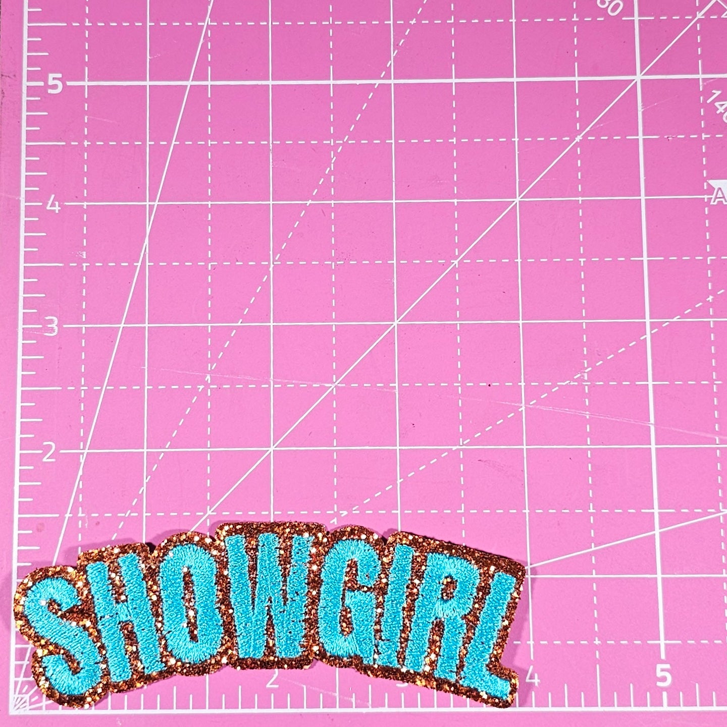 Showgirl Swiftie Taylor Glitter Embroidery Iron On Patch