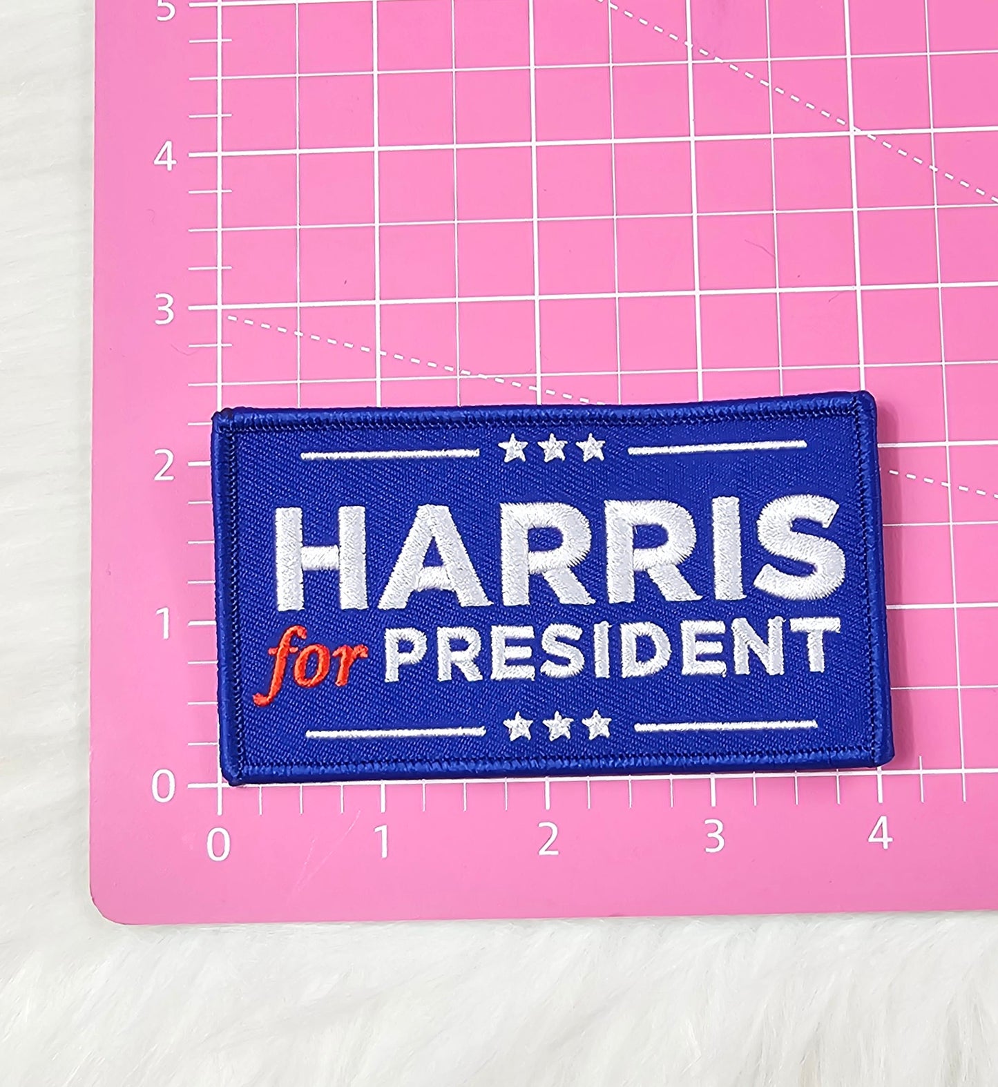 Kamala Harris For President Star Embroidery Iron On Patch