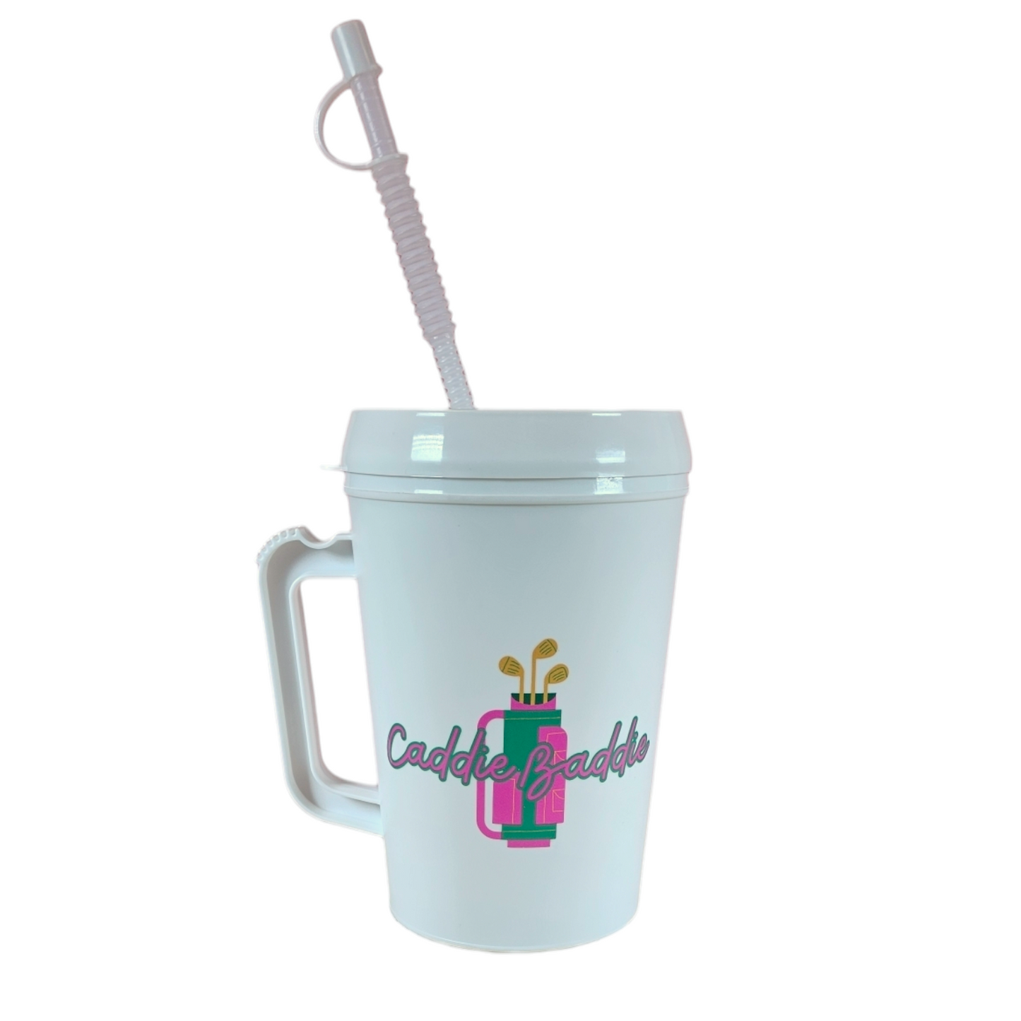 Caddie Baddie Golf Bag Mega Trucker Mug 34oz